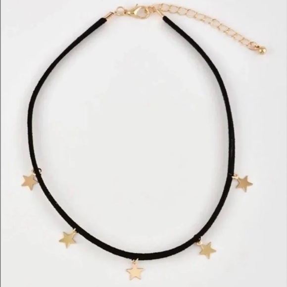 Gold Star Fringe Choker - Picture 2 of 3